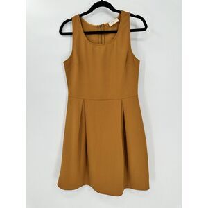 Everly Sleeveless Fit and Flare‎ Mustard Yellow Dress Women's Size Medium